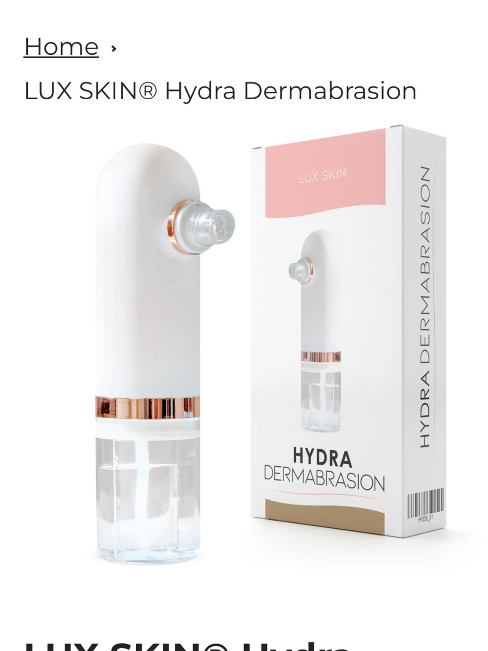 Hydra Dermabrasion - like new